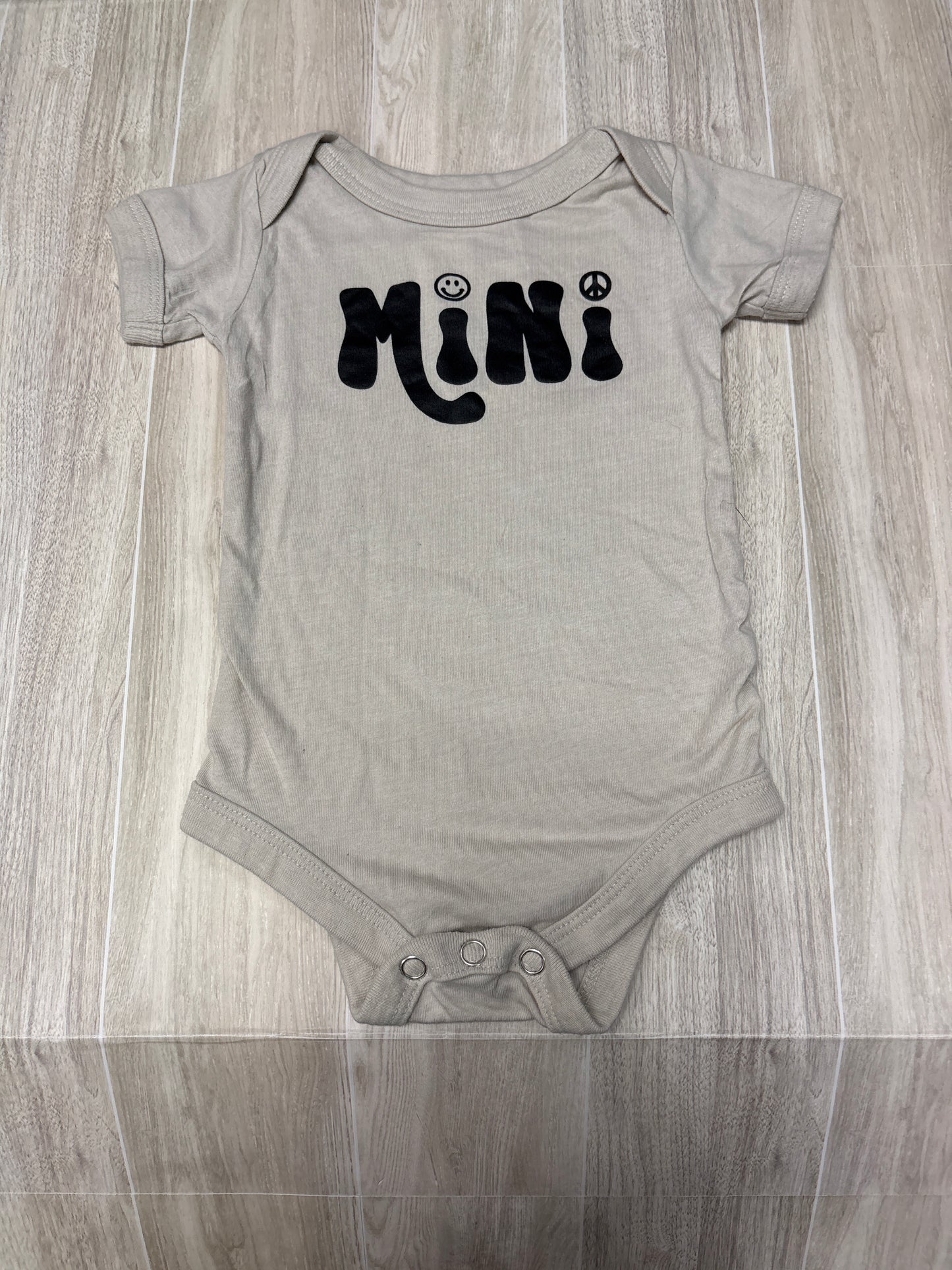 3-6m Tan Mini Onesie
