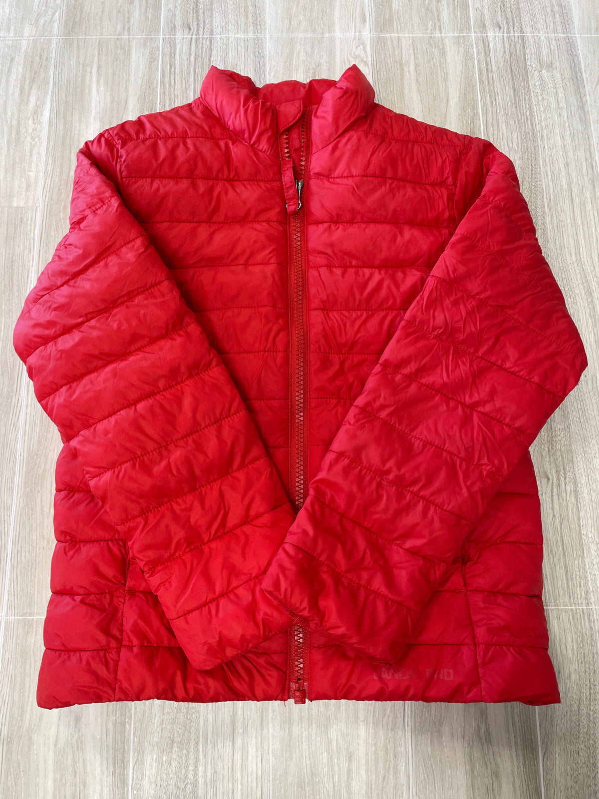 5/6 Red Lands End Puffer Jacket