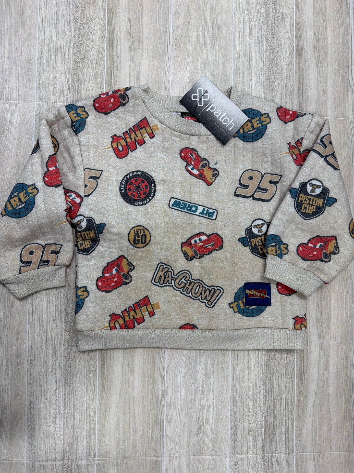 3T LMQ Beige Crewneck- Blemish