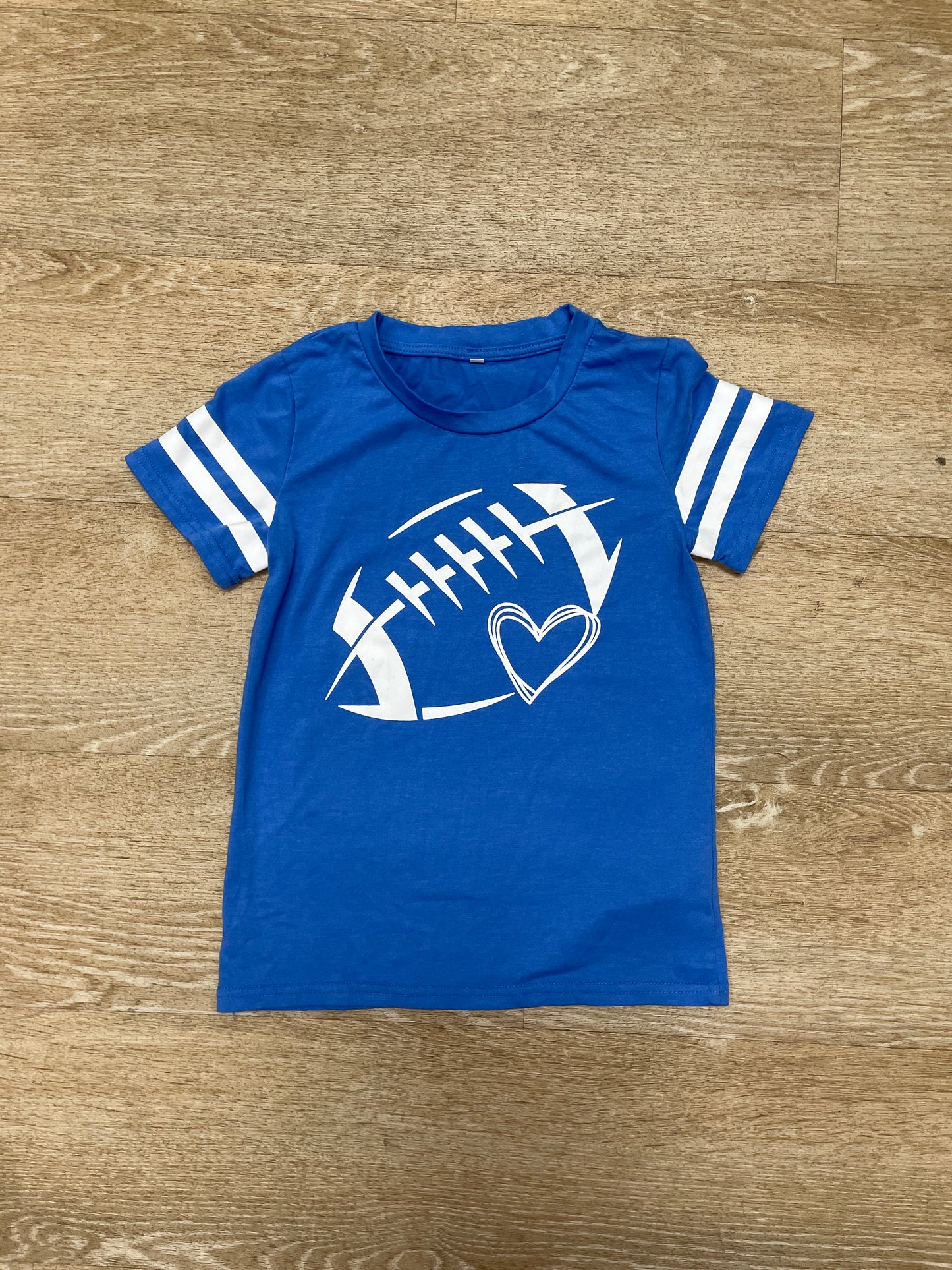 7 Blue Football Graphic Tee