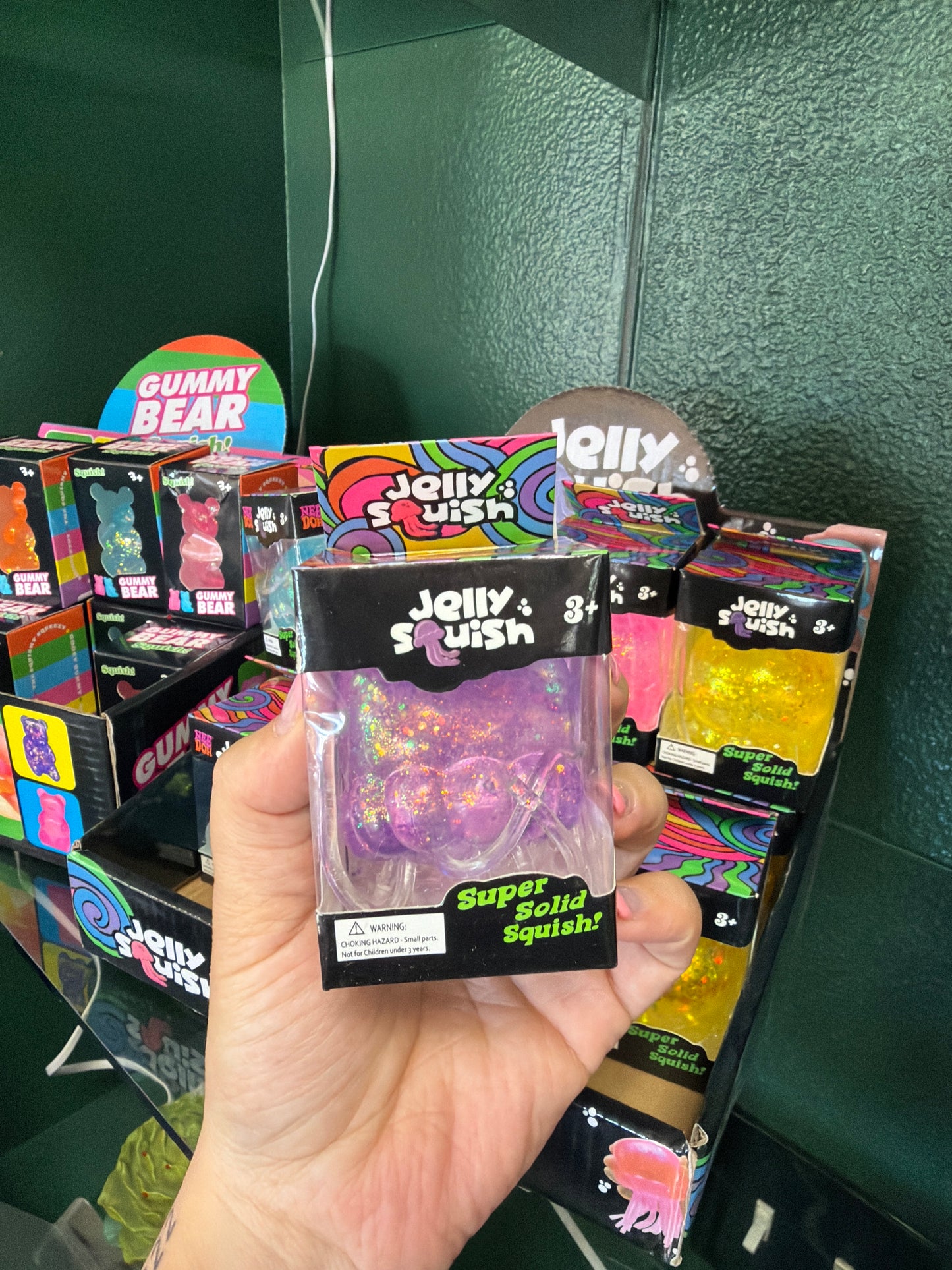 Squishy - Jelly Fish - Purple Glitter
