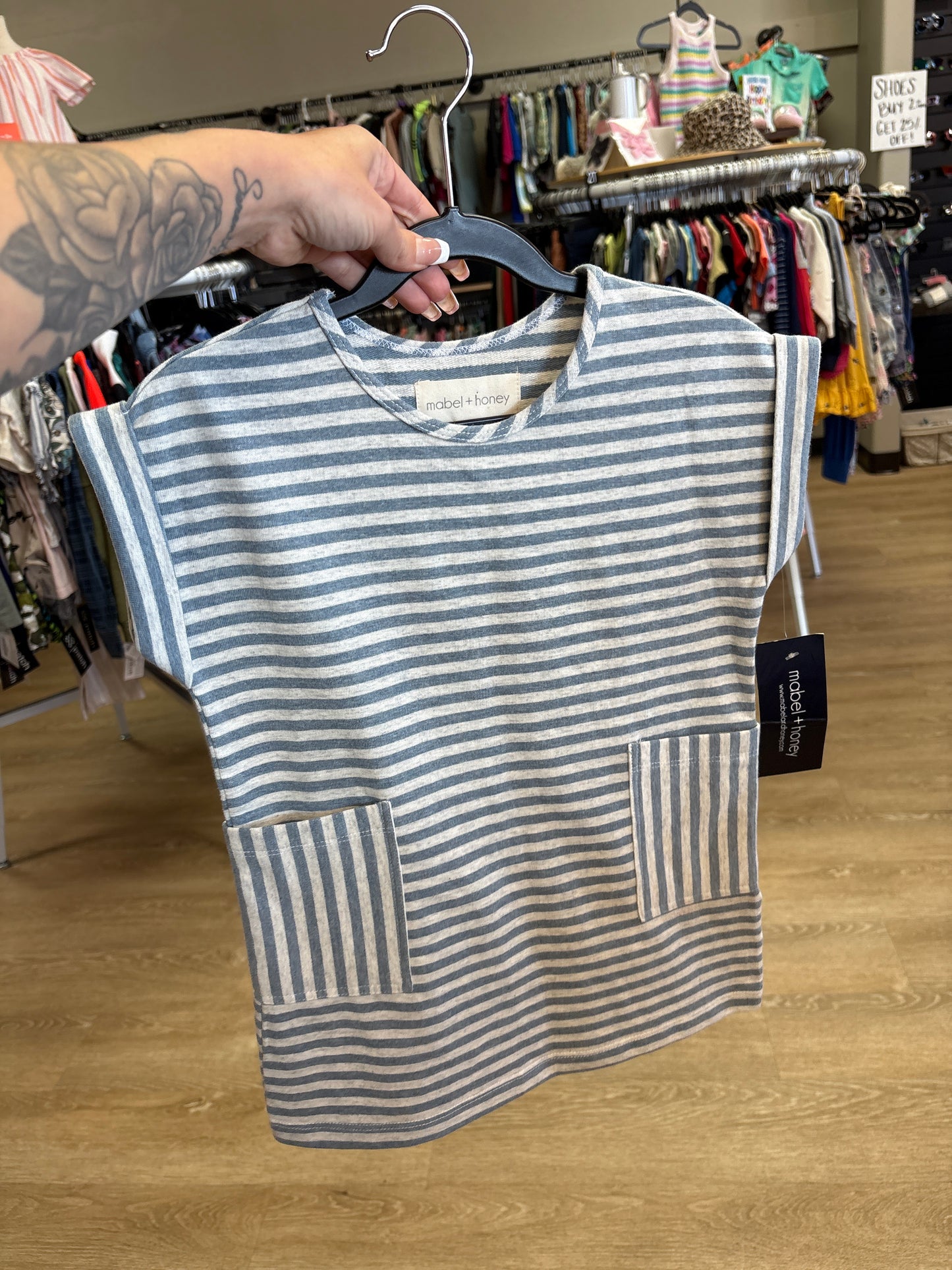 NWT 4T Mabel + Honey Striped Tunic Dress