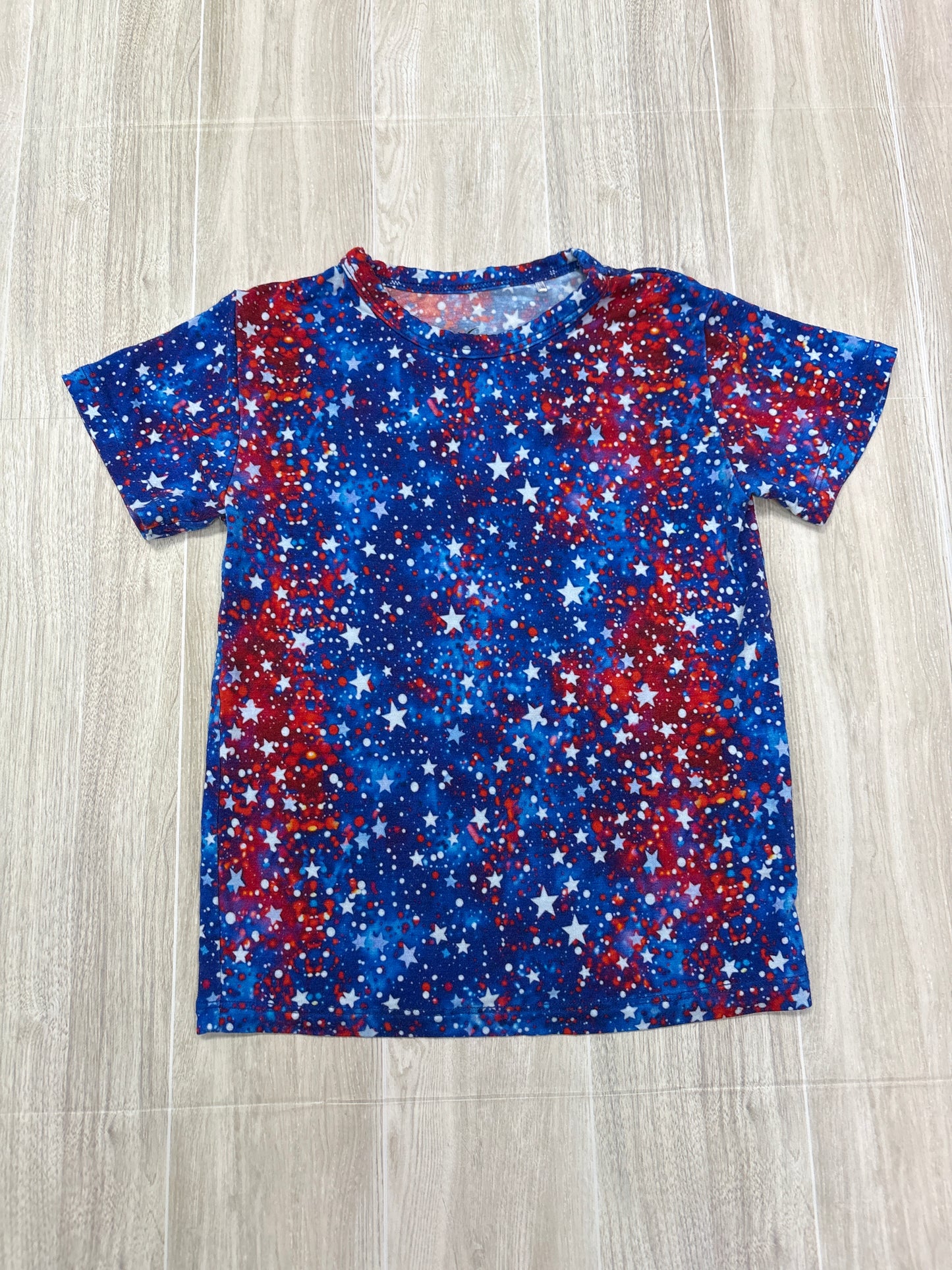 2T Snuggle Bums RWB Stars Short Sleeve Shirt
