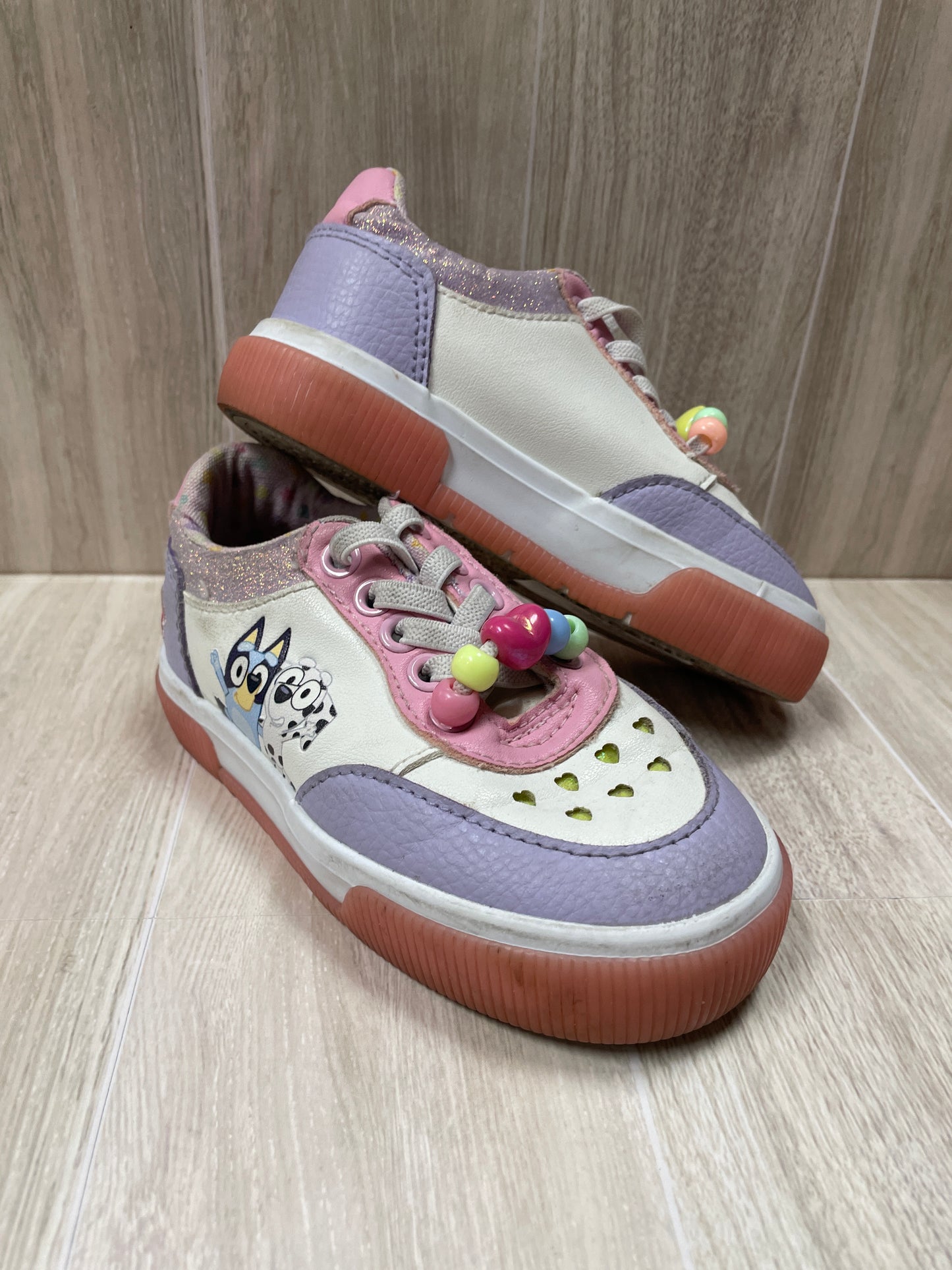8c Bluey Beaded Slip On Sneakers
