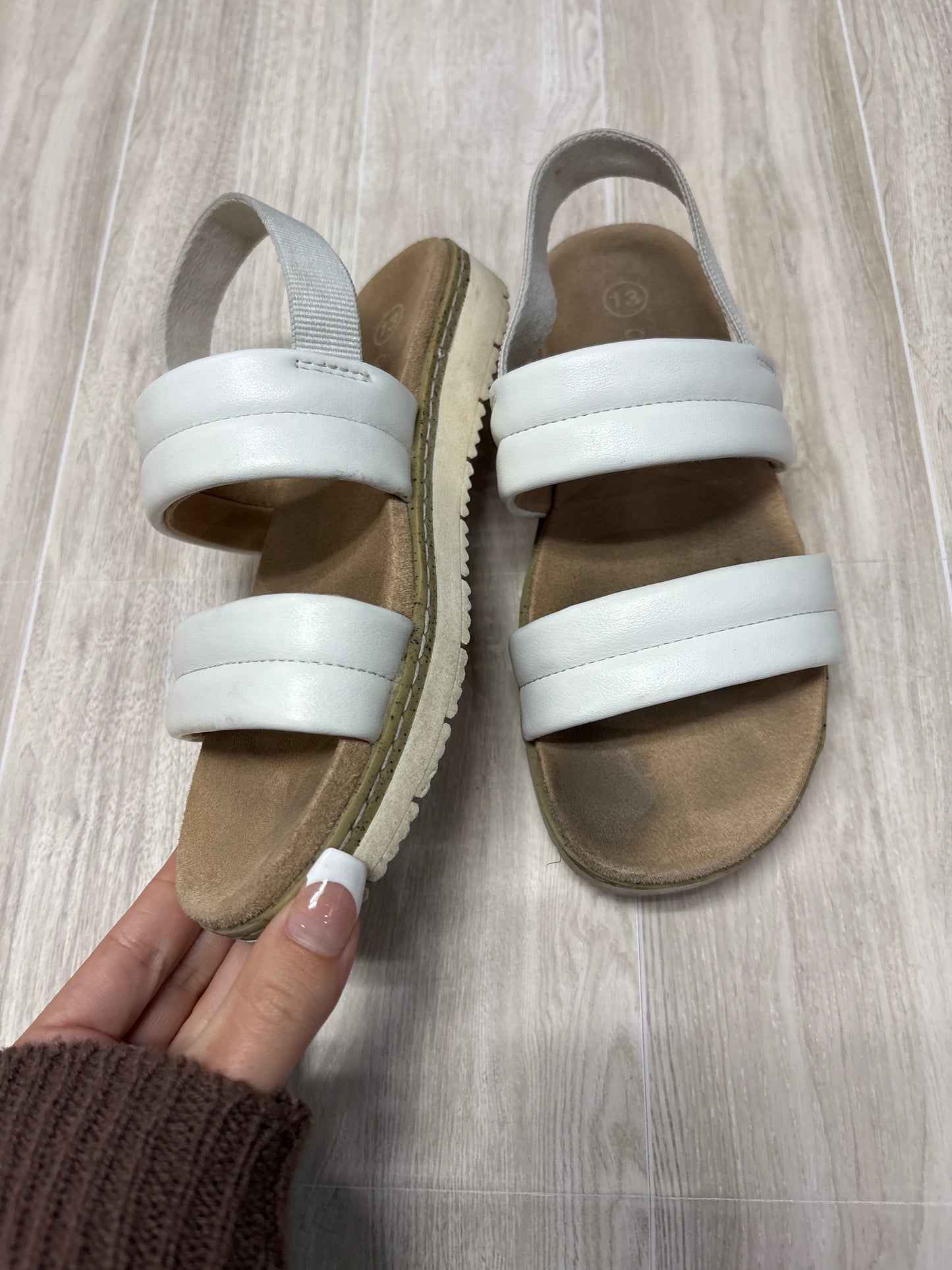 13c White Strap Sandals - Blemish