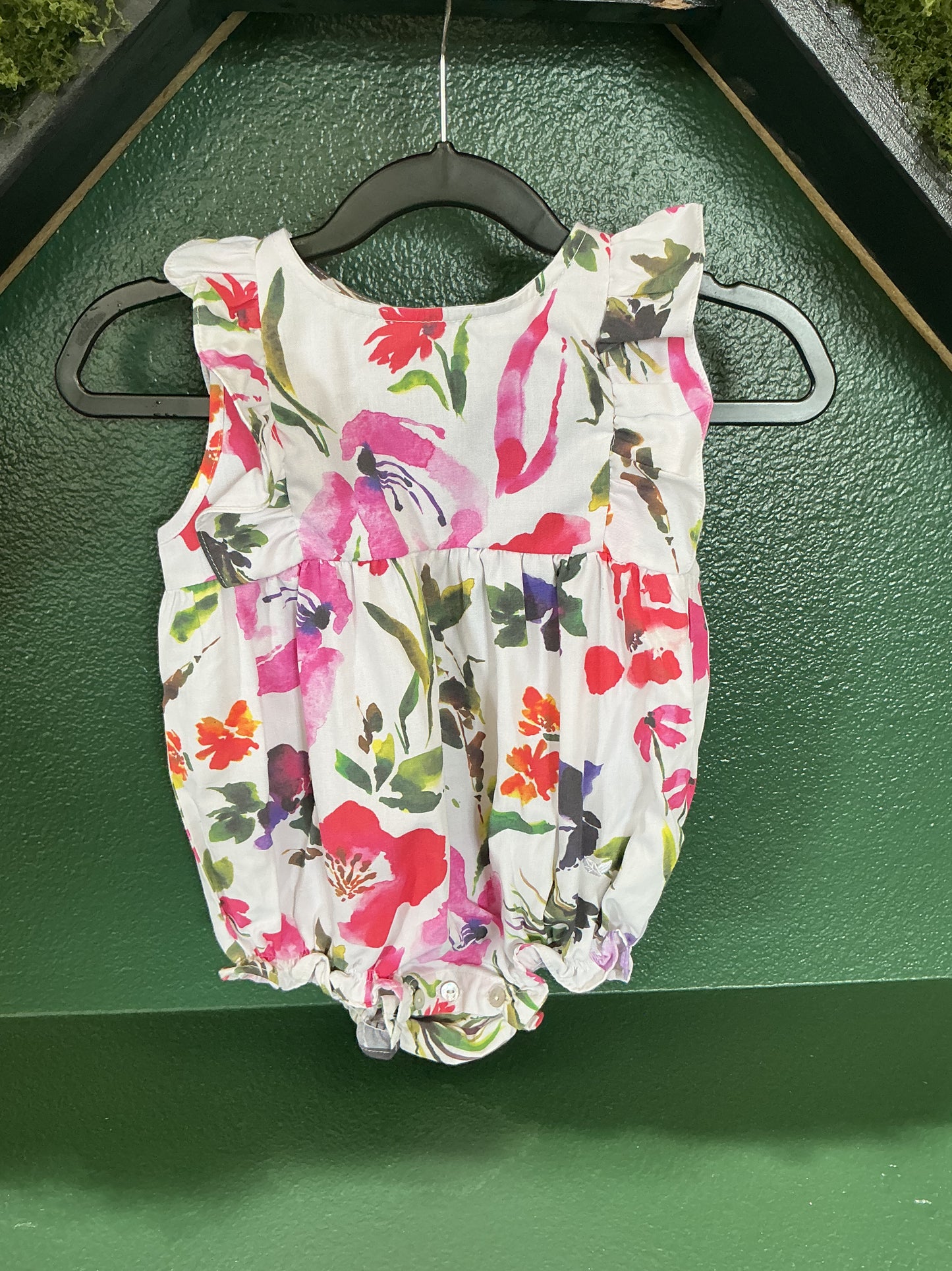 NWT 12-18m Petite Plume Floral Romper