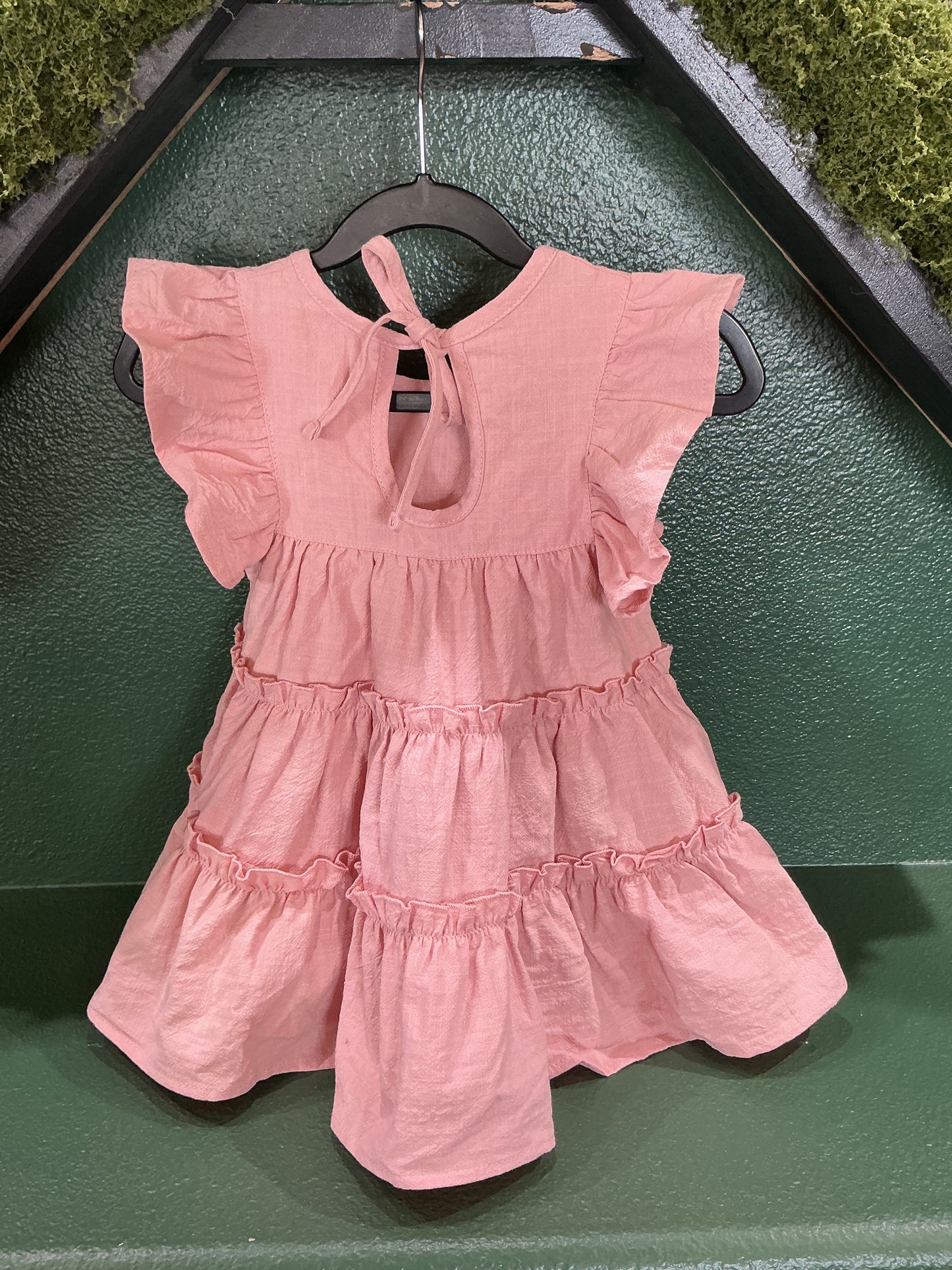 2T Blush Ruffled Dress