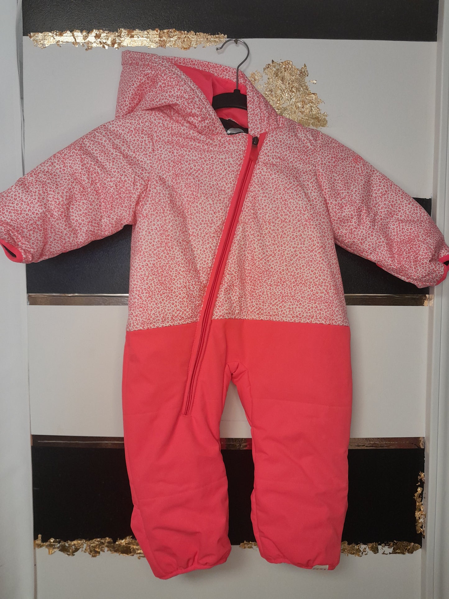 Roxy Infant Snowsuit - Pink Cheetah