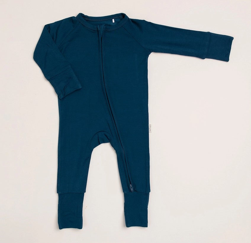 NWT Butterscotch Babies Bamboo - Peacock Blue