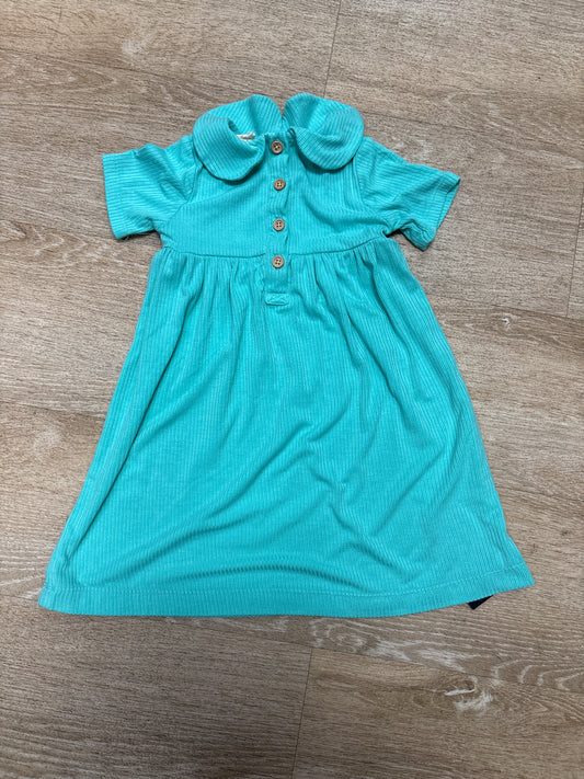 18-24m Kate Quinn Aqua Blue Collared Dress With Bloomers