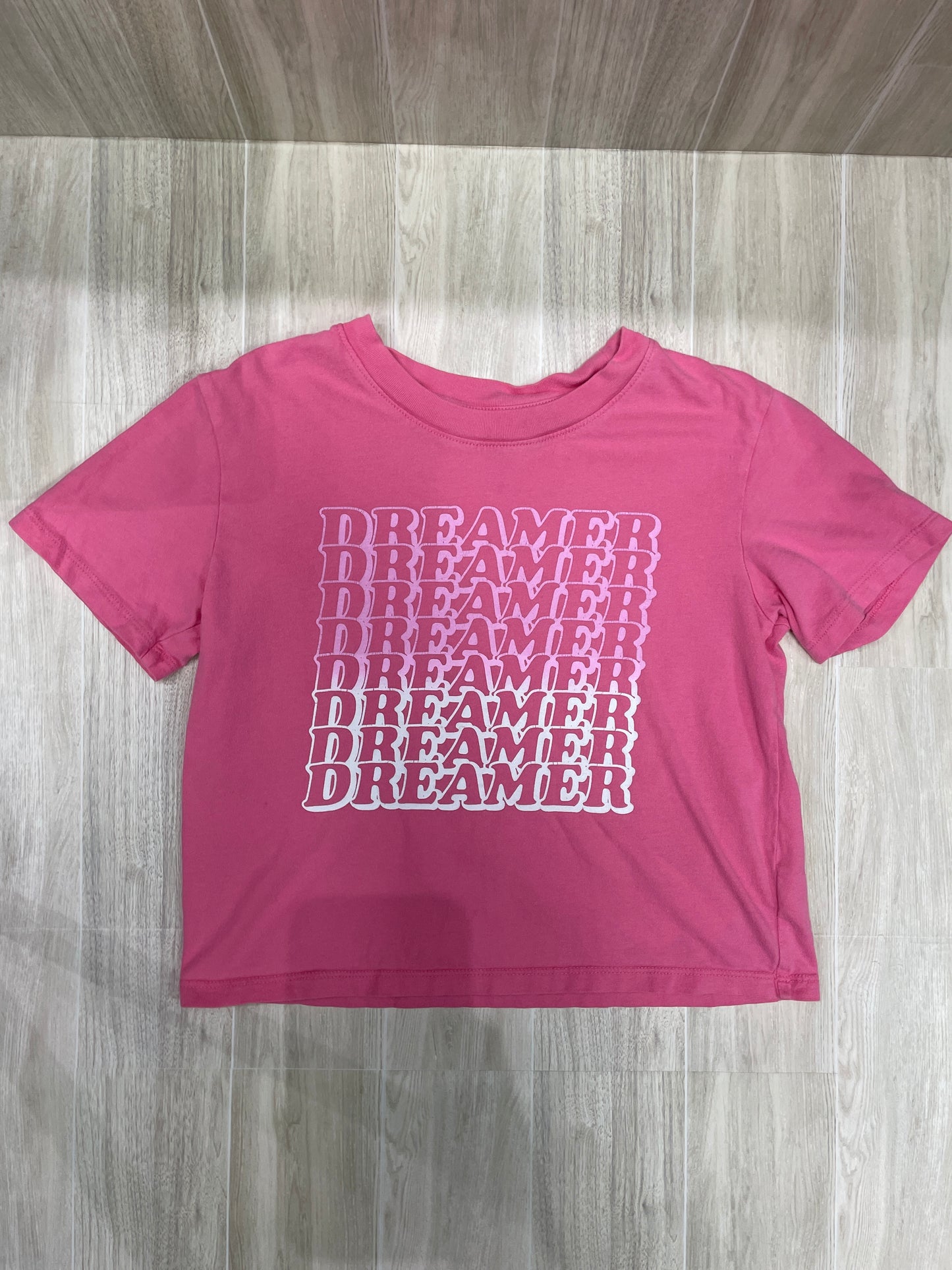 7/8 Pink Dreamer Graphic Shirt