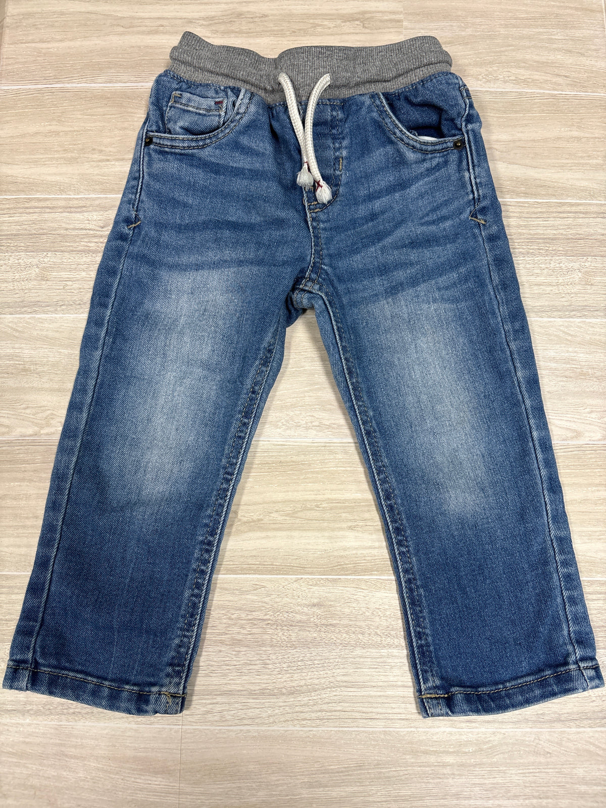 2T Medium Wash Pull On Straight Leg Denim