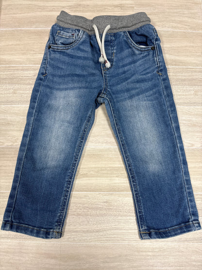 2T Medium Wash Pull On Straight Leg Denim