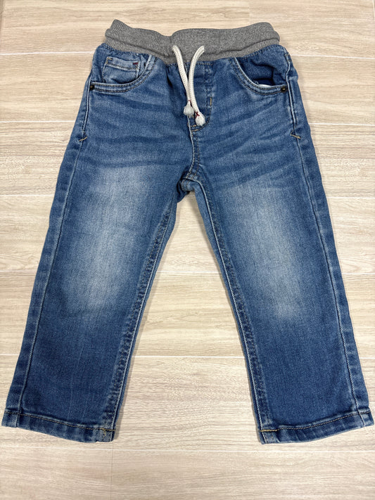 2T Medium Wash Pull On Straight Leg Denim