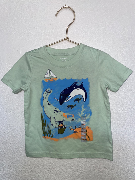 NWT 24m Sea Life Graphic Tee