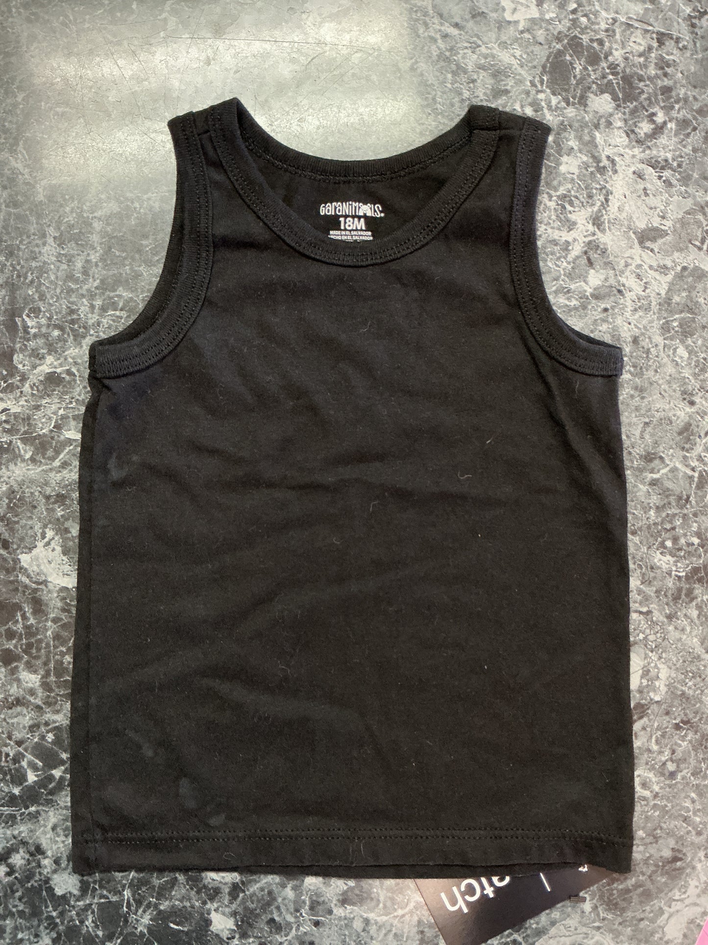 18m Black Tank Top