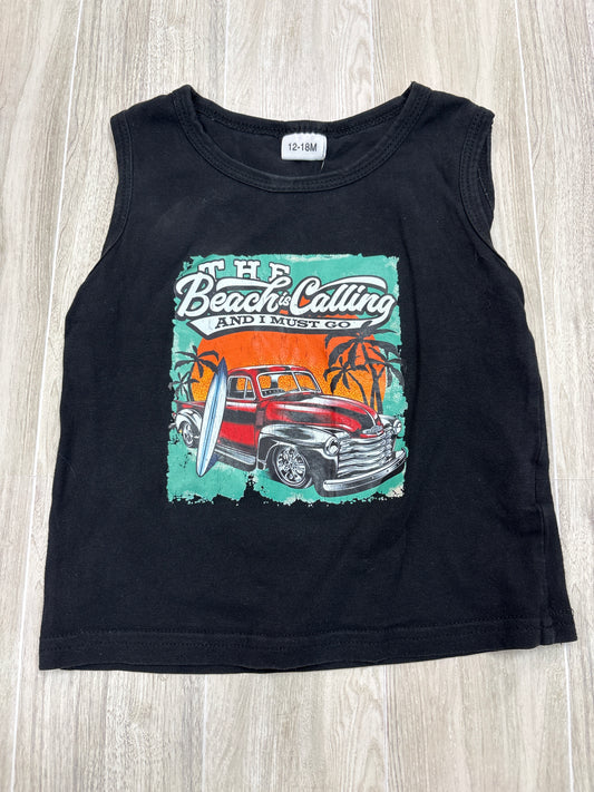 12-18m Black The Beach Is Calling