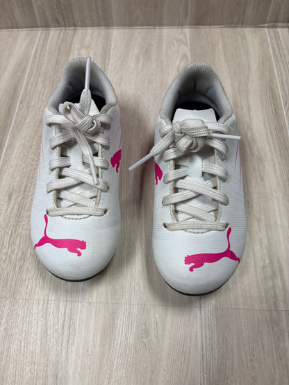 9c Pink/White Puma Cleats