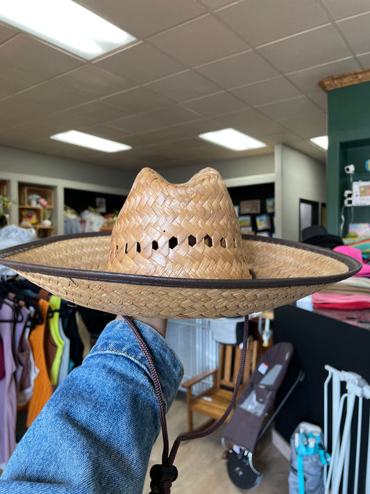 NEW Kids Lifeguard Straw Hat - Brown