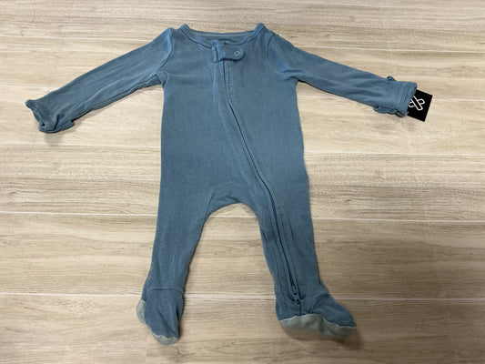 Newborn Dusty Blue Footie Pajama