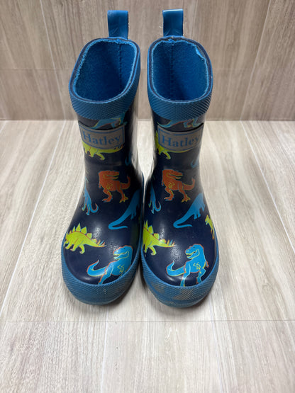 6c Navy Hatley Dino Rain Boots