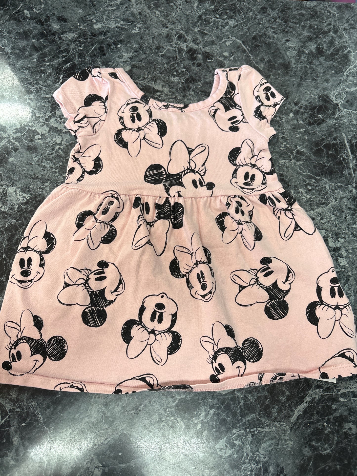 2T Pink Organic Minnie Mouse Dress
