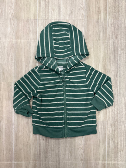 6m Green Striped Fleece 2 Piece Set