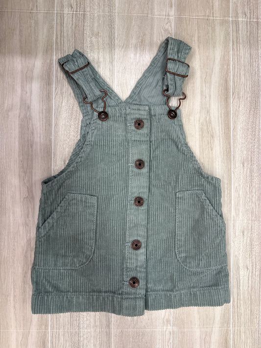 12m OshKosh Corduroy Dusty Sage Overall Dress