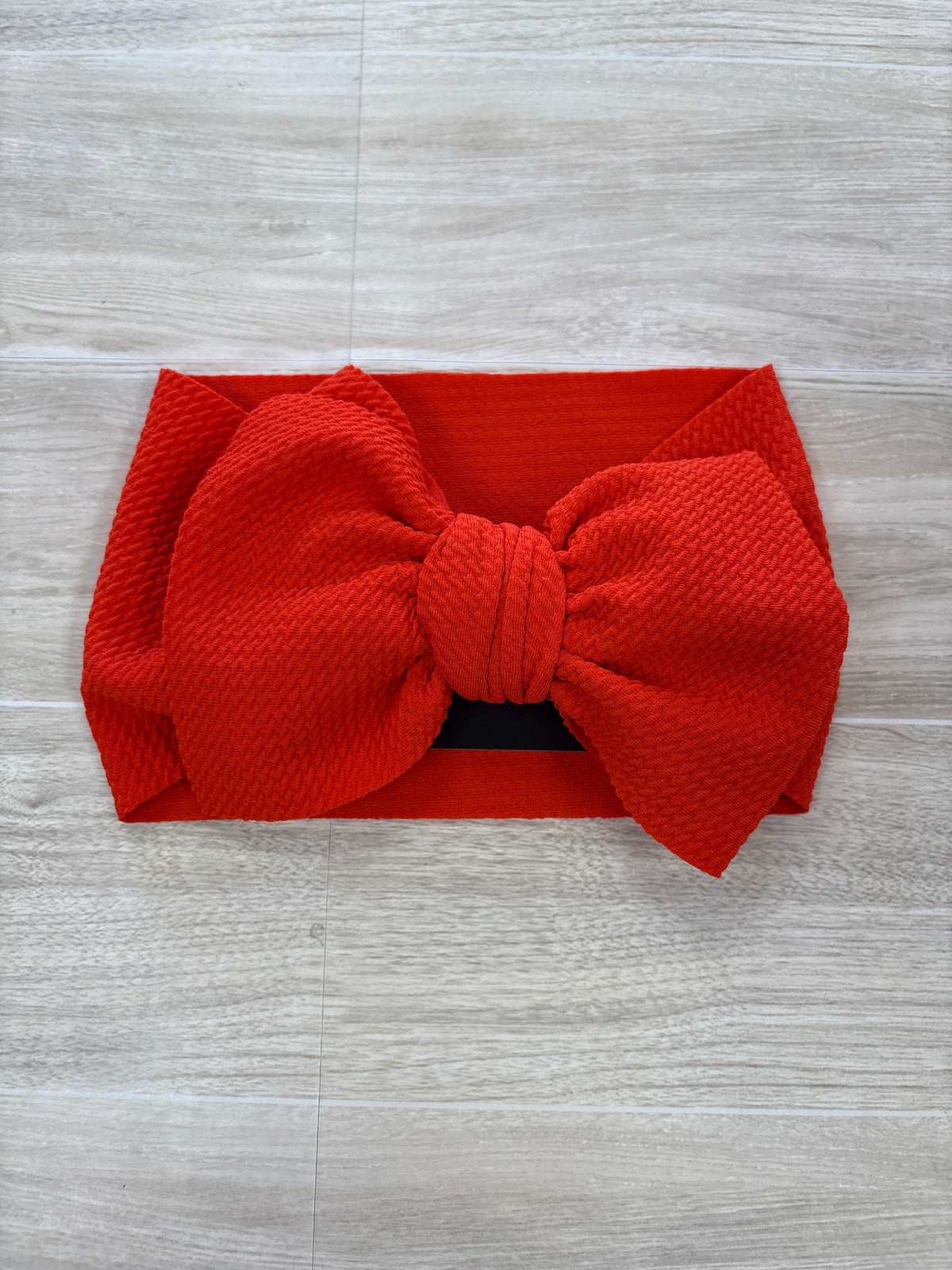 Stretchy Tomato Red Bow Headwrap