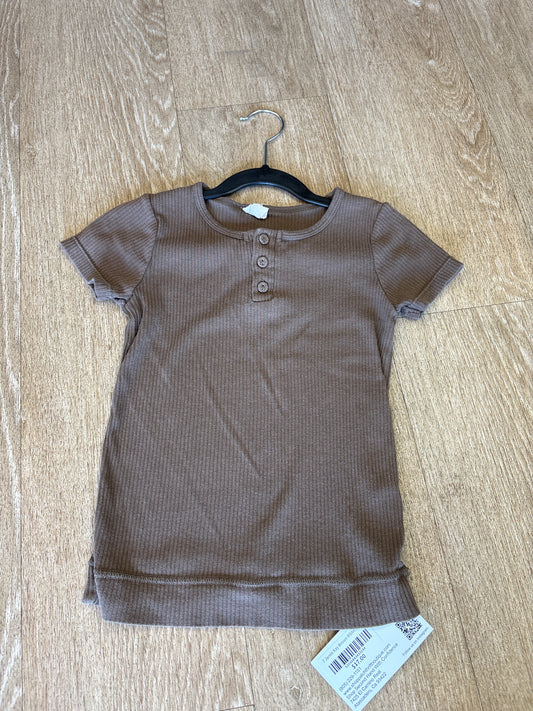 7 Jamie Kay Brown Ribbed Top