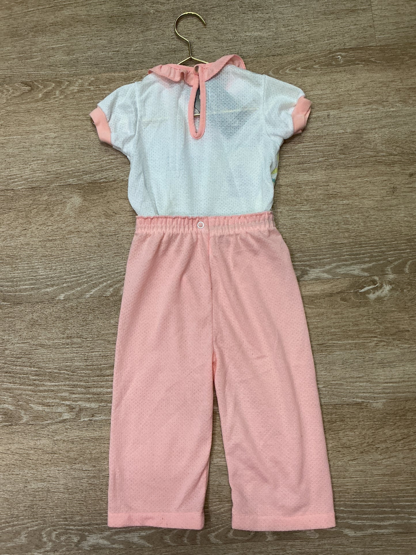 2T VINTAGE Pink Sail Boat Set