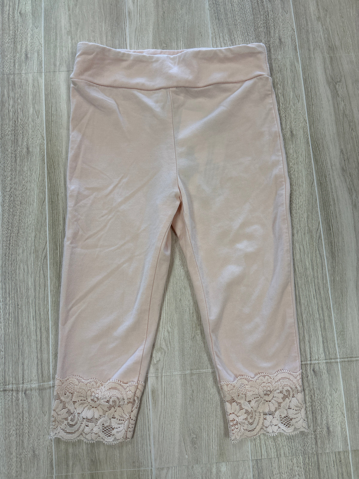 12/18m Light Pink Lace Bottom Legging