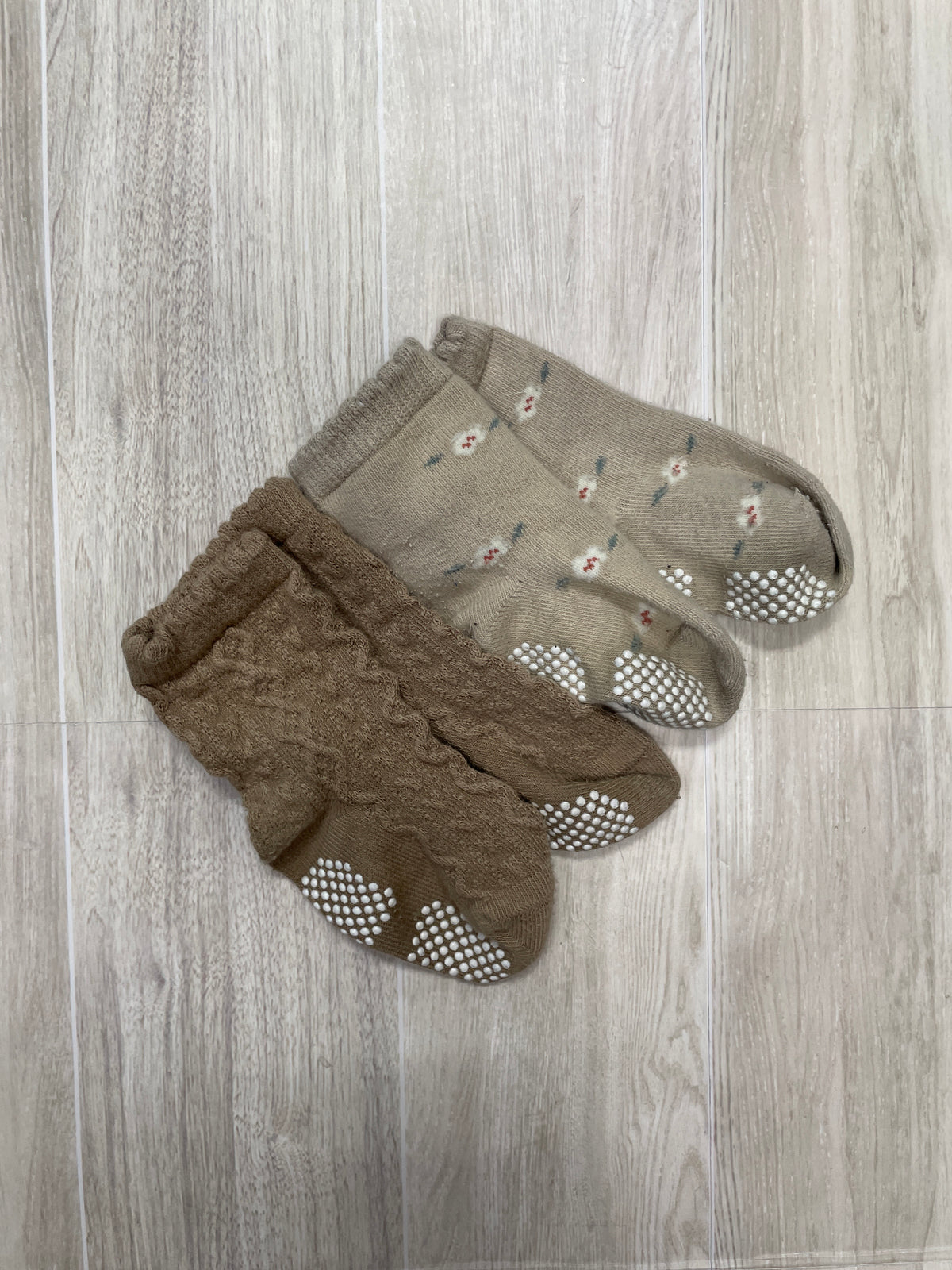 Infant Sock 2 Pack - Tans