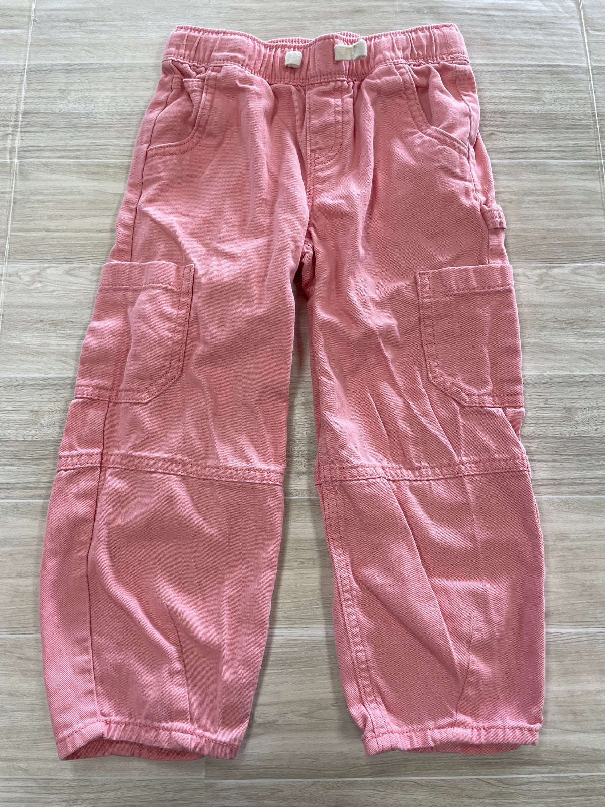 4T Pink Cargo Denim