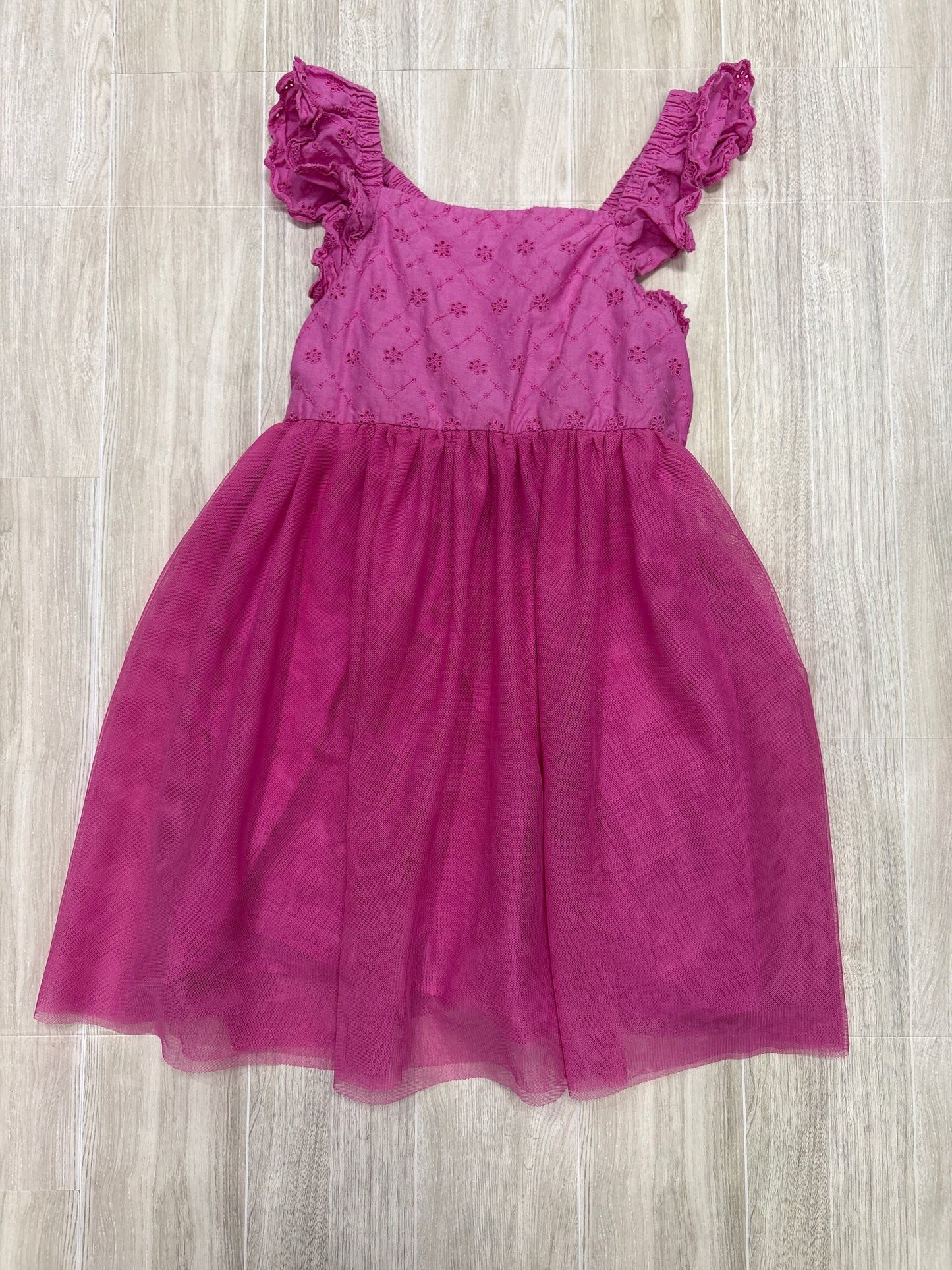 4/5 Pink Eyelet Twirl Tank Dress