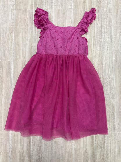 4/5 Pink Eyelet Twirl Tank Dress