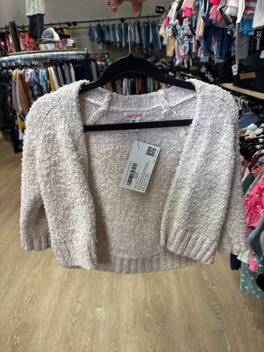 2T Baby Pink Shimmer Cardigan