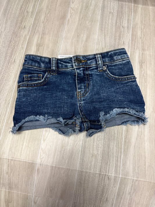 4/5 Dark Wash Denim Shorts