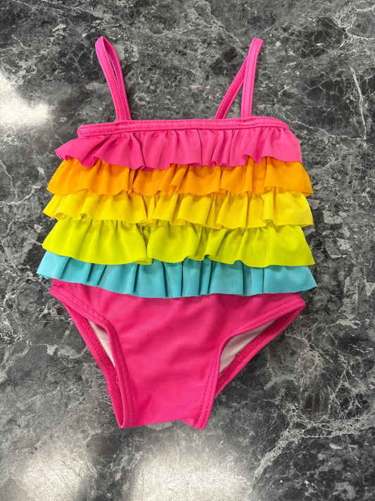 3-6m Multi Floral Swim Suit