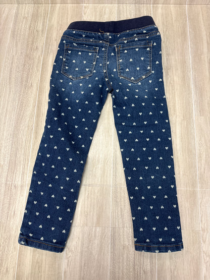 4T Medium Wash Heart Mini Pull On Denim