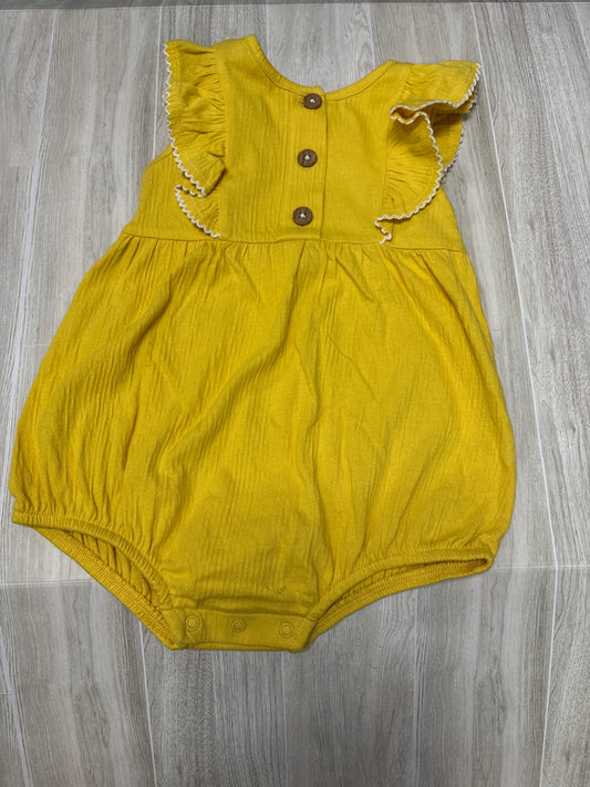 NWT 24m Yellow Ruffle Romper