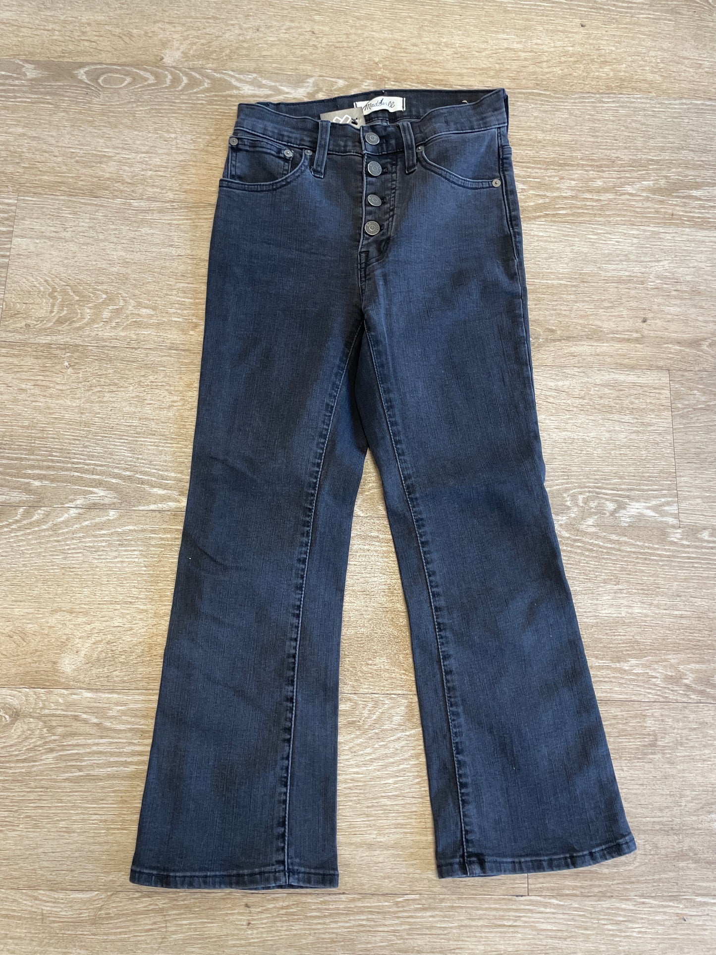 Womens 23 Madewell Cali Demi-Boot Black Denim Pant