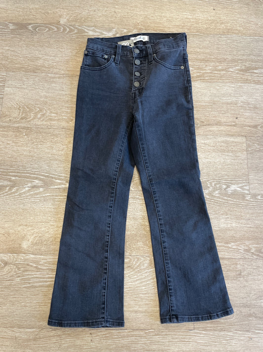 Womens 23 Madewell Cali Demi-Boot Black Denim Pant