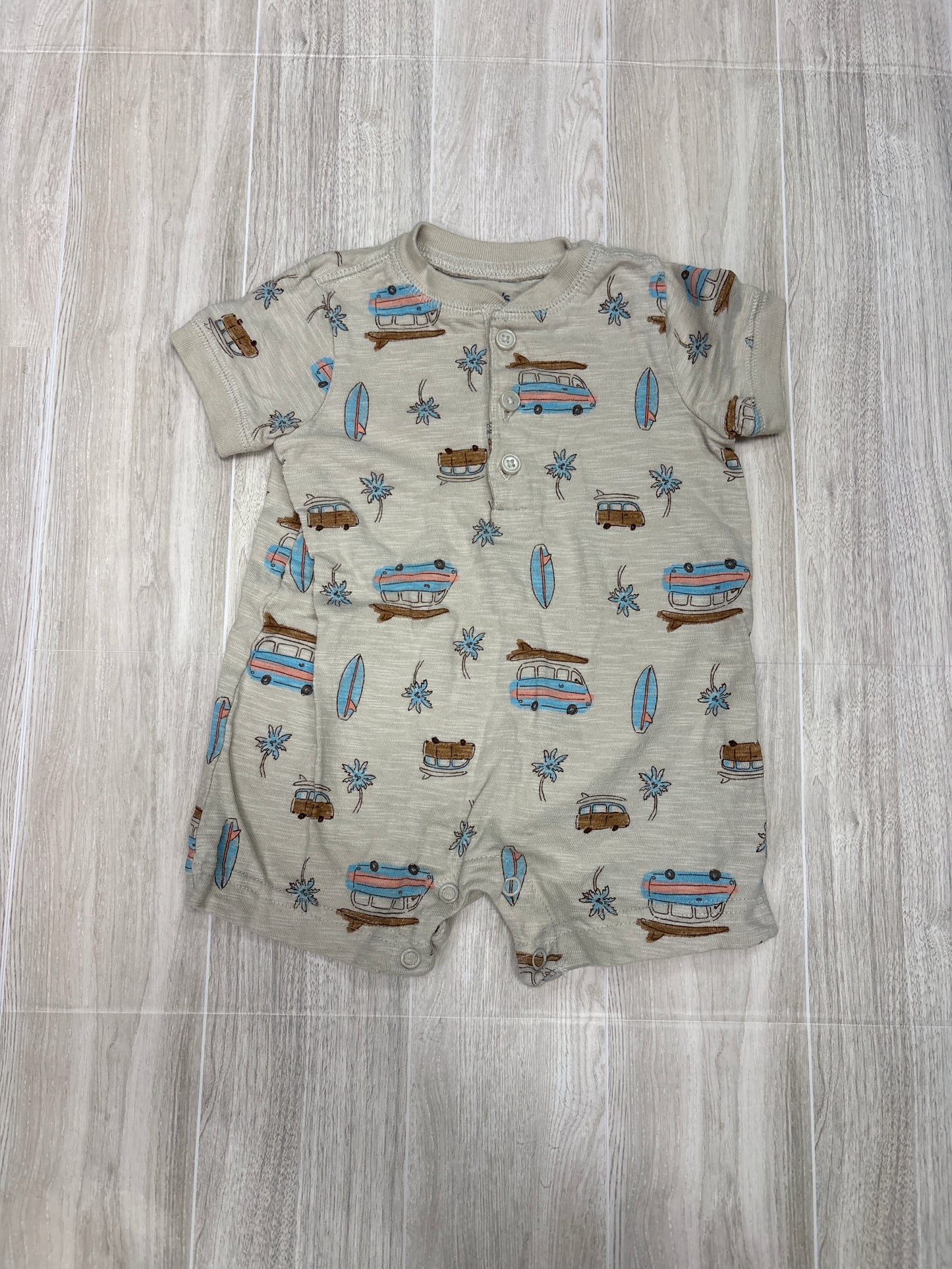 3m Beige Surfer Van Shortie Romper