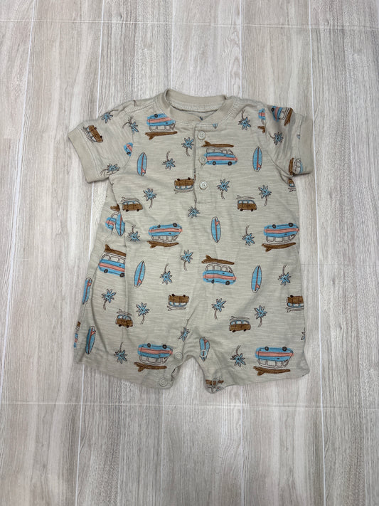 3m Beige Surfer Van Shortie Romper