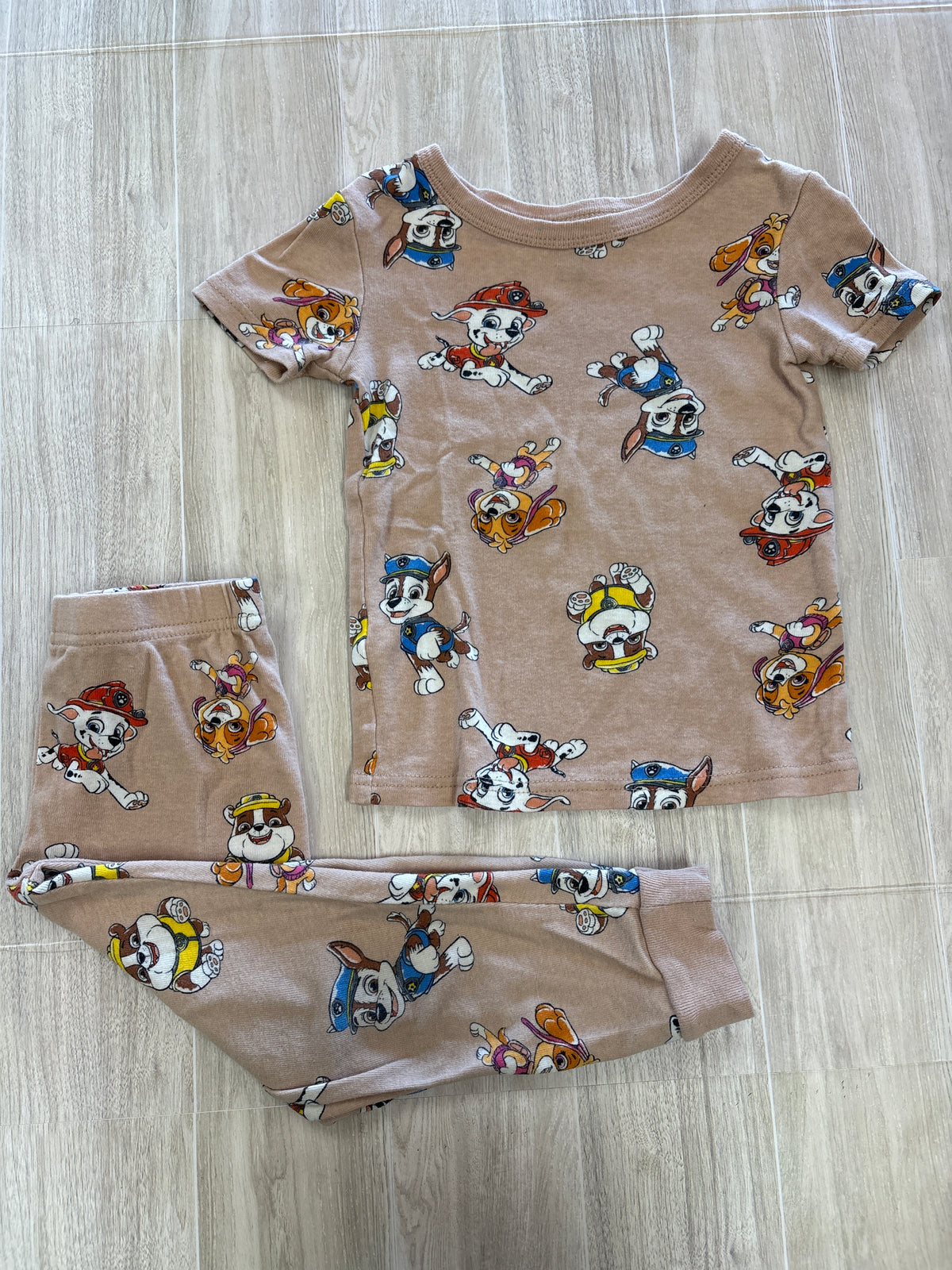 4T Tan Paw Patrol Pajama Set - Blemish