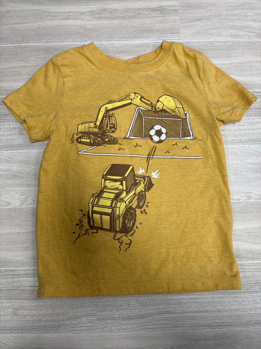 4T Yellow Soccer Tracor Graphic Shirt