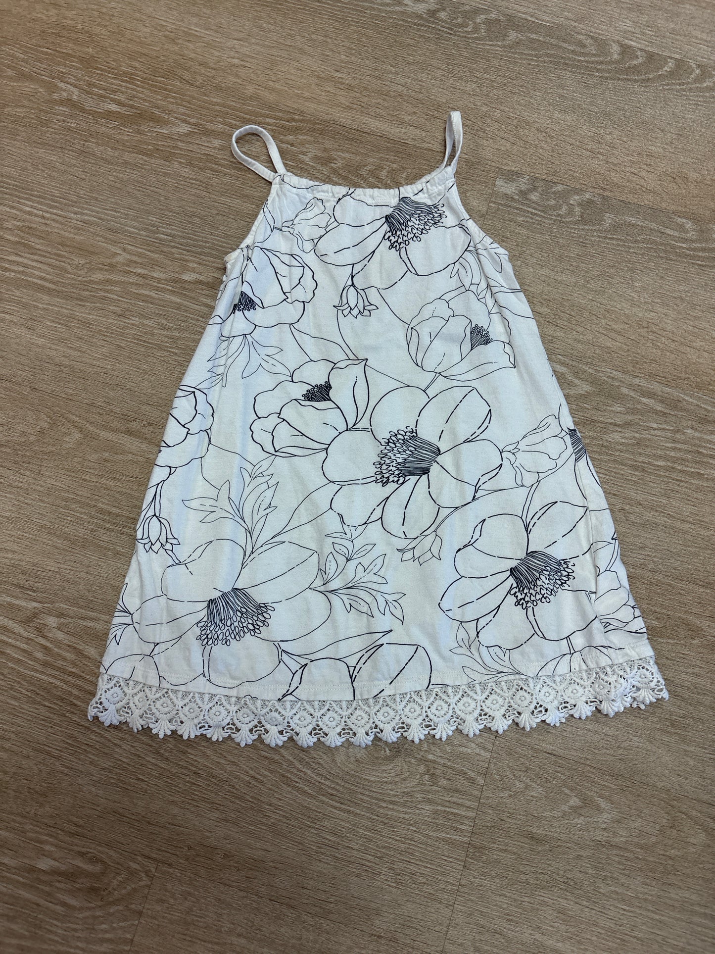 5T Stencil Flower Tank Dress