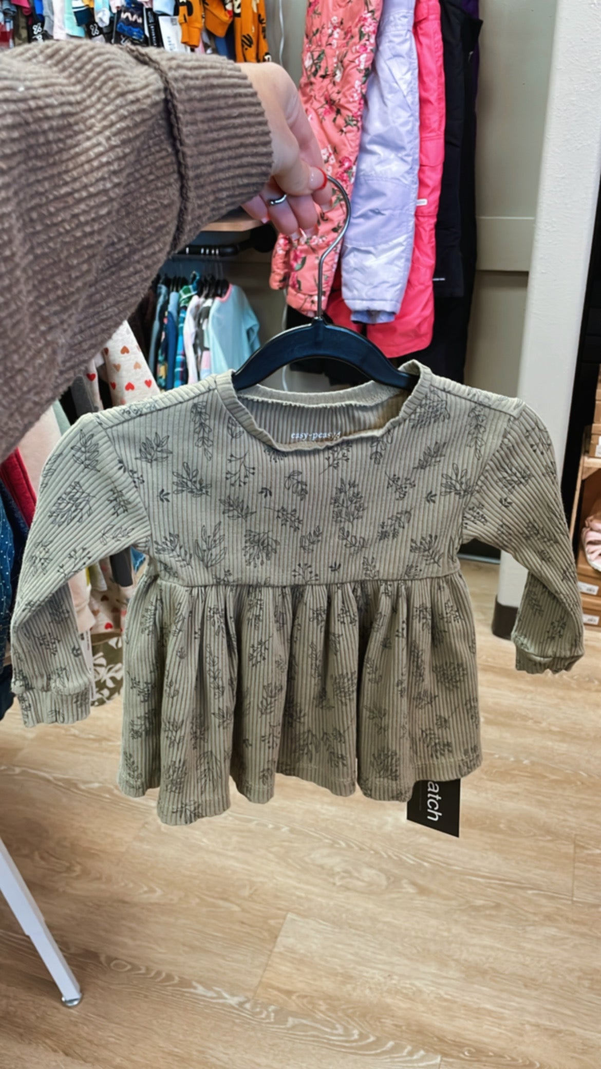 18m Ribbed Floral Tunic