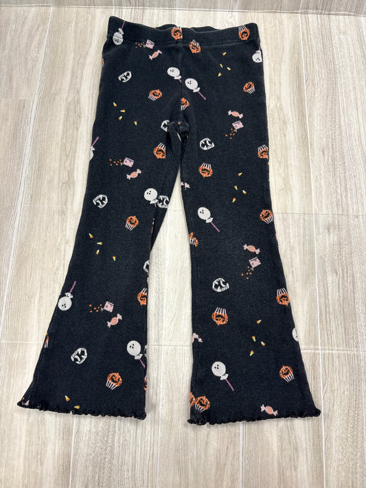 5T Black Ribbed Halloween Soft Flares - Blemish